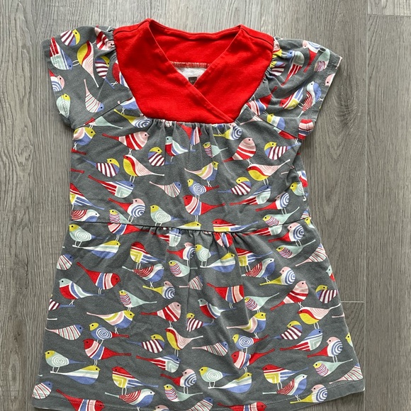 Tea Collection Colourful Bird Dress Sz 5 Yrs EUC - Picture 4 of 5